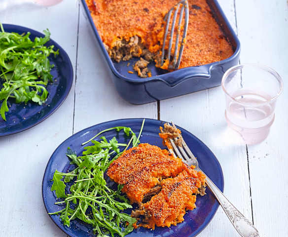 Hachis parmentier de canard à la purée de patates douces