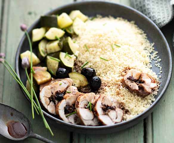 Cuisse de lapin farcie aux olives Cuisse de lapin farcie aux olives
