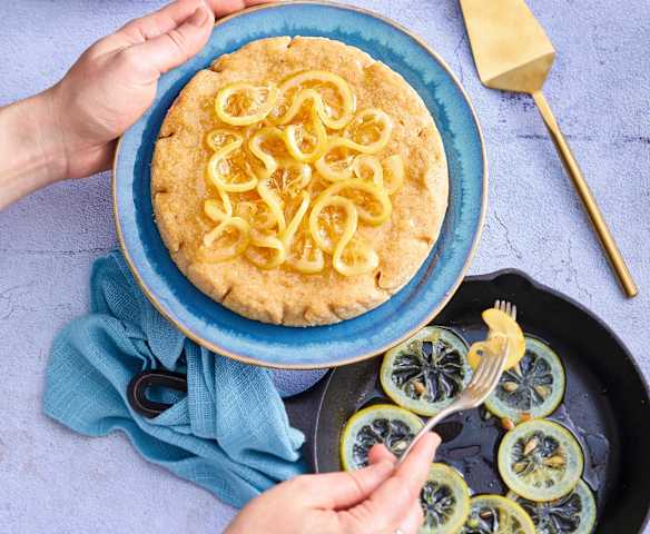 Gâteau vapeur au citron et aux amandes