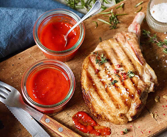 Scharfe Grillsauce