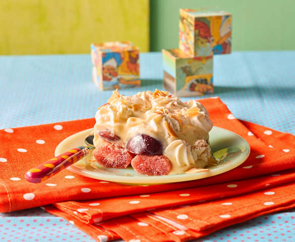 Zwetschgen-Pudding-Schichtdessert