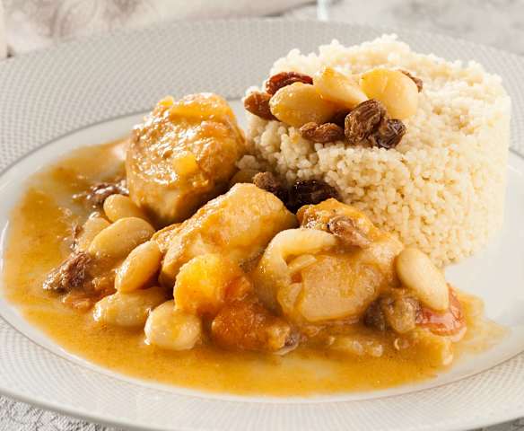 Pollo al estilo marroquí con cuscús (Melilla)