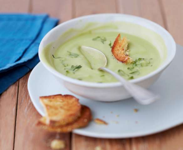 Velouté chaud d'avocat au gingembre Velouté chaud d'avocat au gingembre