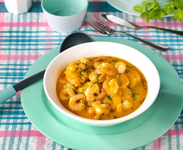 Estofado de marisco con leche de coco (Moqueca de Camarão)