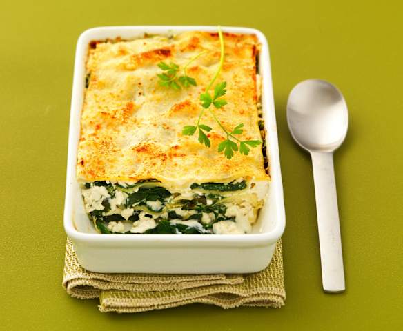 Lasagne aux épinards et béchamel