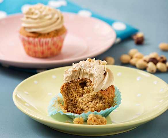 Cupcakes de café y avellanas