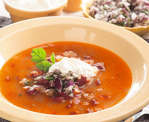 Sopa de judías rojas