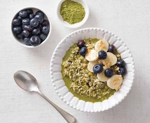 Hemp and matcha overnight oats Hemp and matcha overnight oats