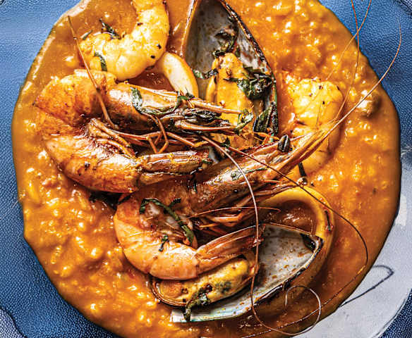 Guacho de mariscos
