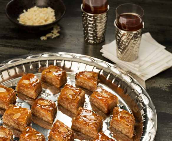 Pastelitos de miel libaneses (Baklavas)