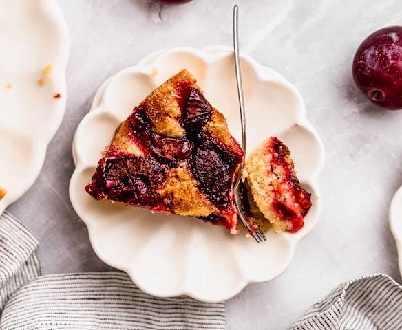Kuchen fácil de ciruelas