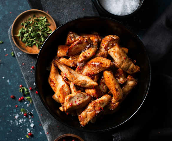 Gà Nướng Sốt Ngò Ớt Xiêm