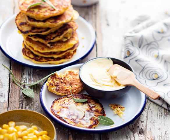 Babyfreundliche Mais-Ricotta Laibchen