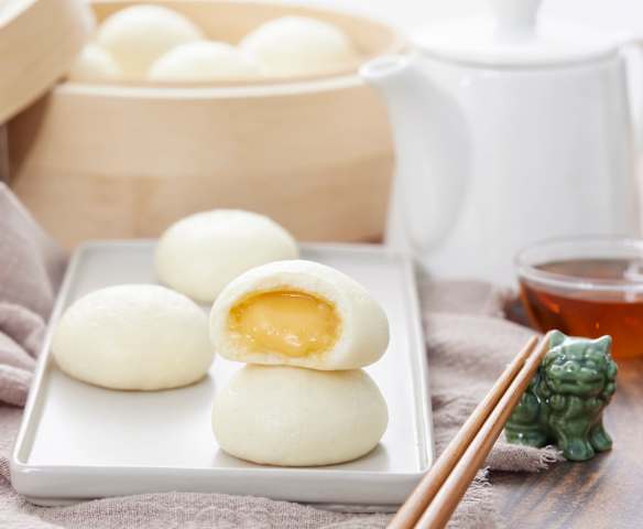 Salted Egg Yolk Custard Buns Salted Egg Yolk Custard Buns