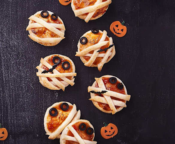 Mini pizzette mummia