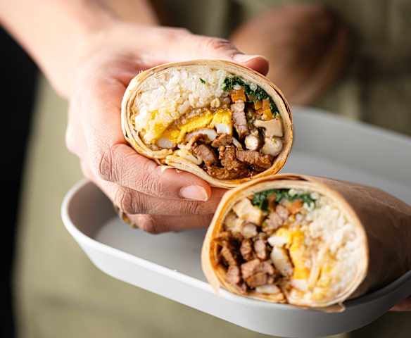 Bibimbap burrito