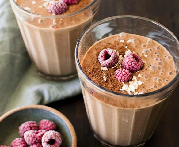 Batido de avena y cacao Batido de avena y cacao