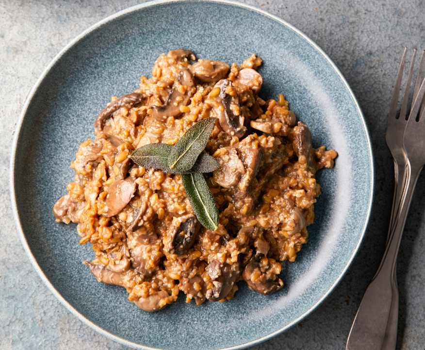 Freekeh Risotto with Mixed Mushrooms and Sage - Cookidoo® – the official Thermomix® recipe platform