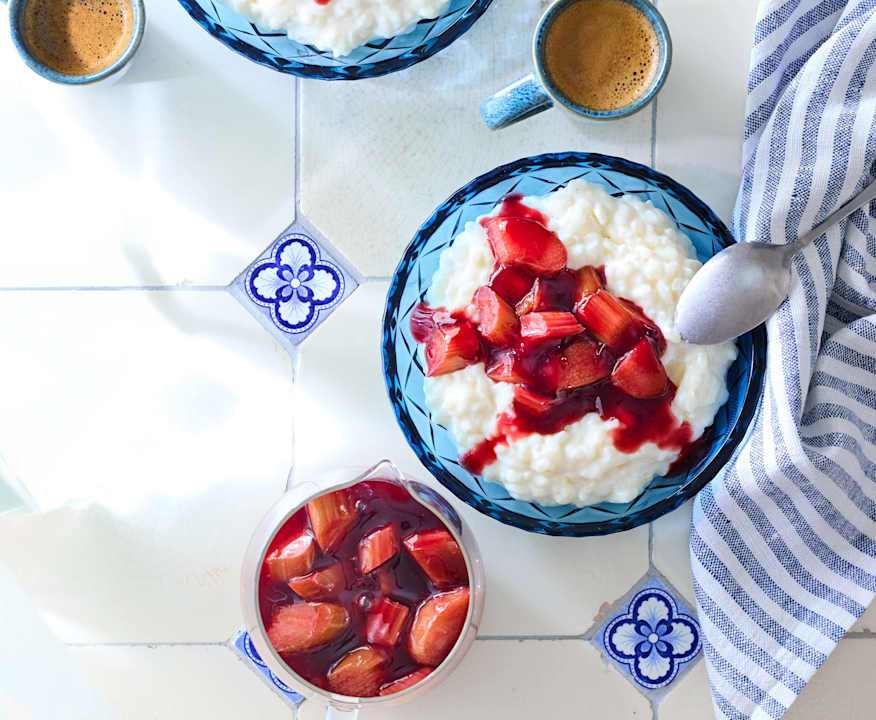 Milchreis mit Rhabarber - Cookidoo® – das offizielle Thermomix®-Rezept ...