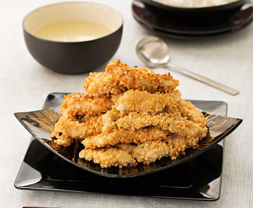 Tiras de pollo al estilo oriental