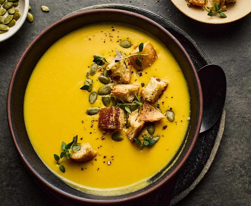 Butternut squash and ginger soup image