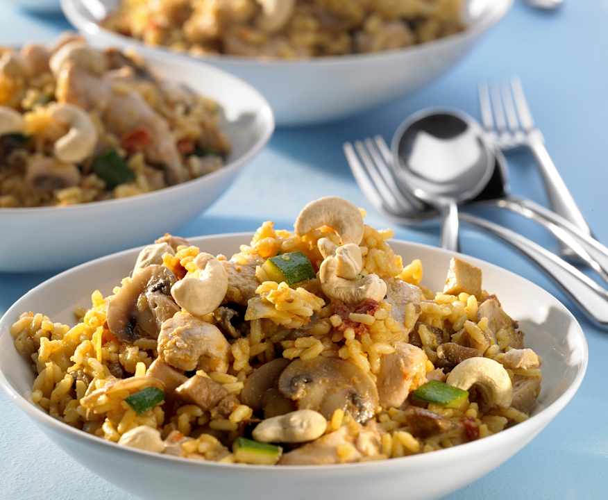 Geschnetzelte Hähnchenbrust mit Gemüse und Curryreis - Cookidoo® – das ...