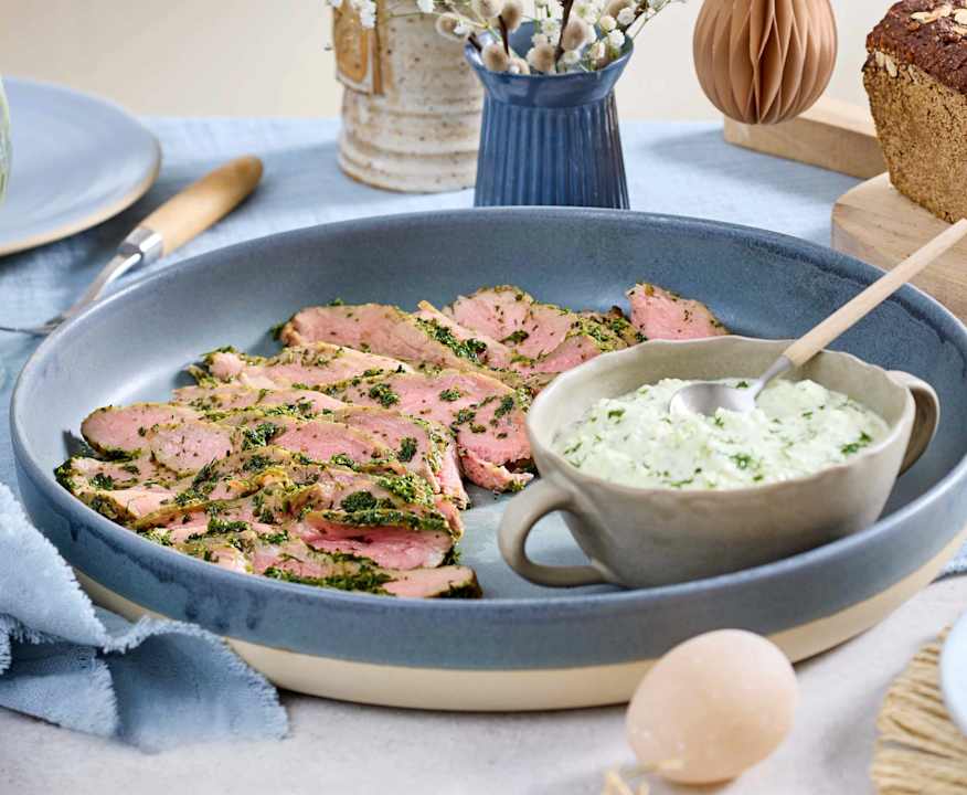 Kalbsbraten-Aufschnitt mit Meerrettich-Dip - Cookidoo® – das offizielle ...