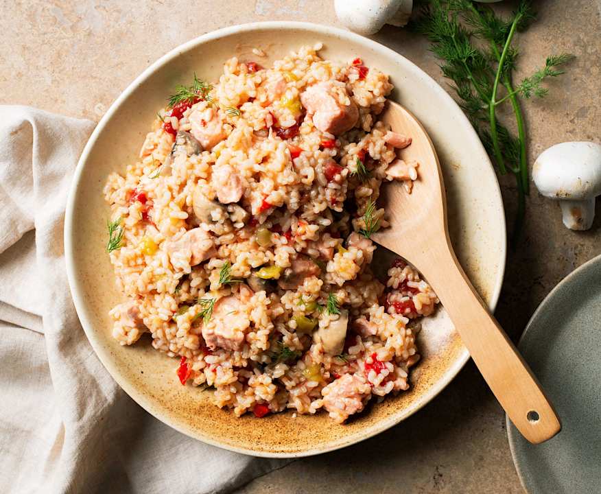 Reispfanne mit Lachs und Pilzen - Cookidoo® – das offizielle Thermomix ... Reispfanne mit Lachs und Pilzen - Cookidoo® – das offizielle Thermomix ...