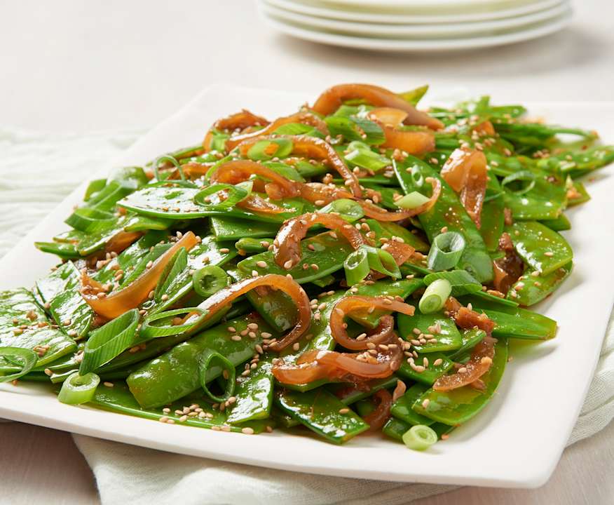 Insalata di Taccole con Salsa di Soia e Panna
