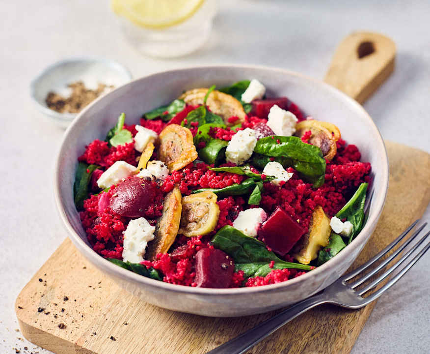 Rote-Bete-Couscoussalat mit gebratenen Maultaschen - Cookidoo® – das ...