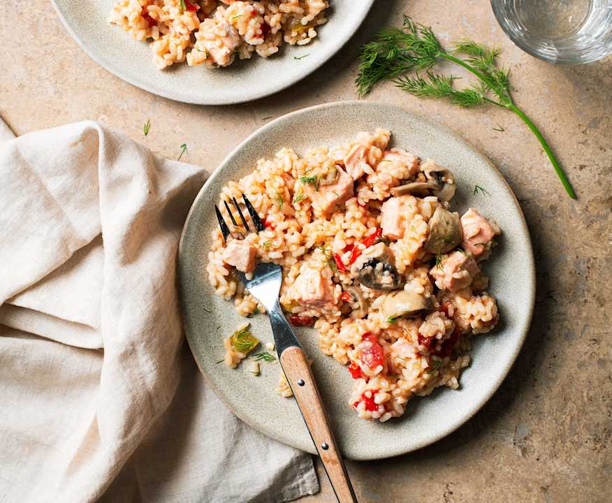 Reispfanne mit Lachs und Pilzen - Cookidoo® – das offizielle Thermomix ... Reispfanne mit Lachs und Pilzen - Cookidoo® – das offizielle Thermomix ...