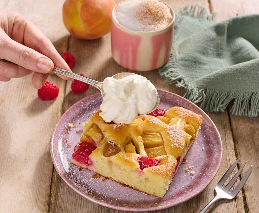Pfirsich-Melba-Blechkuchen - Cookidoo® – the official Thermomix® recipe ...
