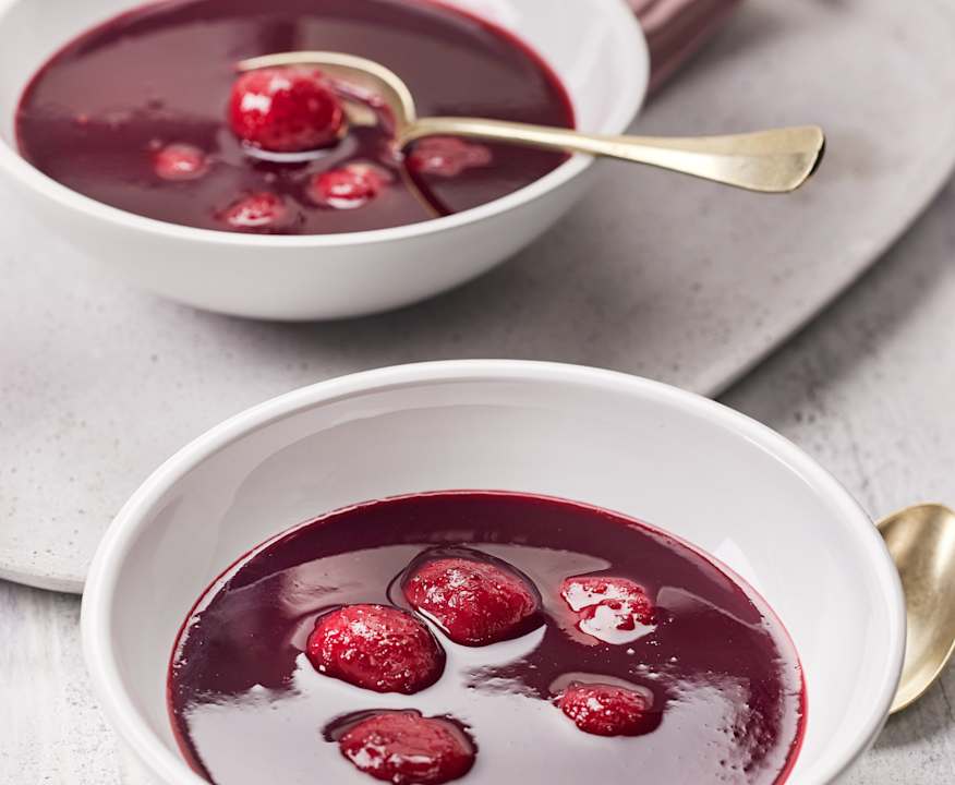 Himbeer-Holunder-Suppe mit Grießklößchen - Cookidoo® – das offizielle ... Himbeer-Holunder-Suppe mit Grießklößchen - Cookidoo® – das offizielle ...