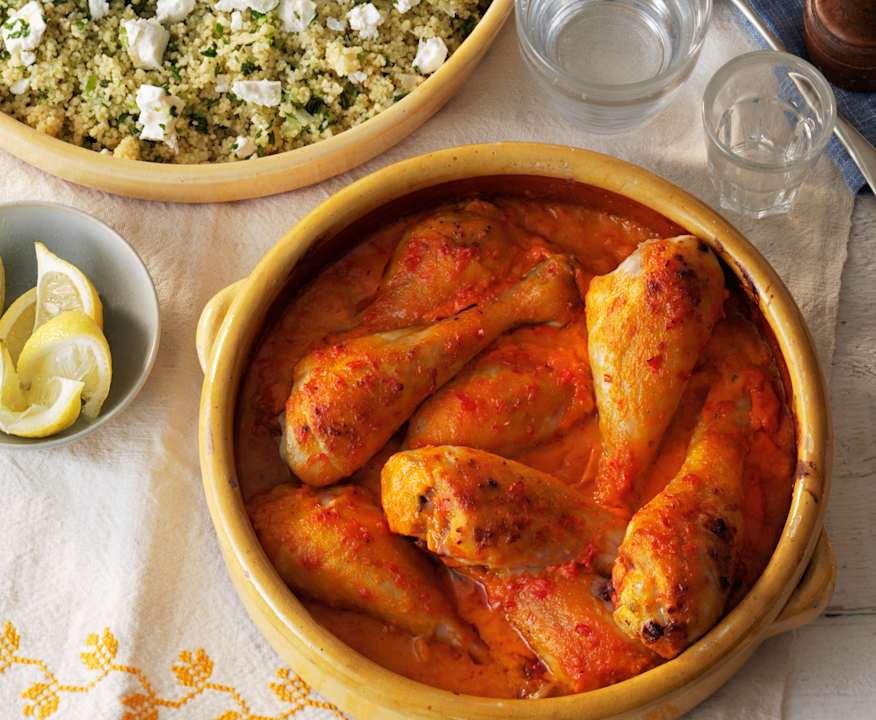 Kylling i tomatsauce og couscoussalat (1500 kcal) - Cookidoo ...