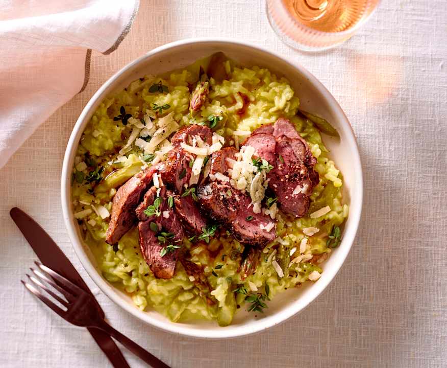 Lammhüfte mit Safran-Spargelrisotto - Cookidoo® – the official ...