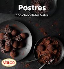 Postres con Chocolates Valor
