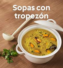 Sopas con tropezón