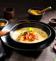 Sweet 'n' Spicy Ananas-Curry-Suppe mit Garnelen