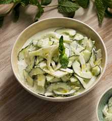 Ensalada turca de pepino, hinojo y yogur - Turquía
