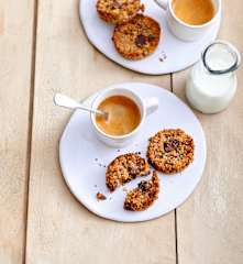 Palets de céréales aux pépites de chocolat noir