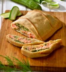 Salmon and Courgette en Croute