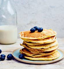 Pancakes légers aux myrtilles