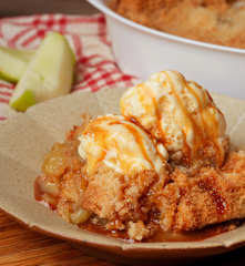 Eggless Apple Crumble