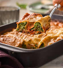 Vegane Spinat-Cashew-Cannelloni