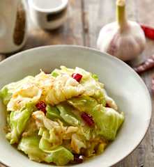 Hand Ripped Cabbage