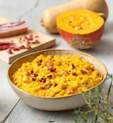 Kürbisgemüse mit Speck