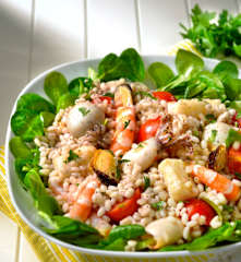 Seafood Salad with Pearl Barley