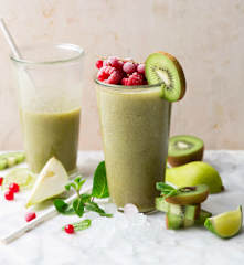 Batido verde con kiwi