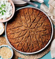 Kibbeh au four (kibbeh bil sanieh)