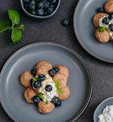 Fitness proteinové knedlíčky s borůvkami